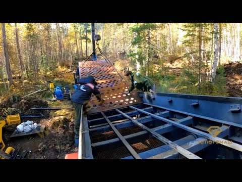 Видео: Сита для добычи золота на грохот. Монтаж сит на грохот ГИС-52. Прибор для промывки песков.