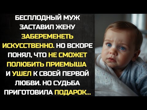 Видео: Бесплодный муж заставил жену забеременеть. Но понял, что не сможет полюбить приемыша и ушел к другой