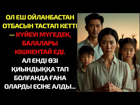 Видео: Мүгедек күйеуі мен екі баласын тастап кеткен әйел... Жылдар өткен соң ғана есіне түсірді
