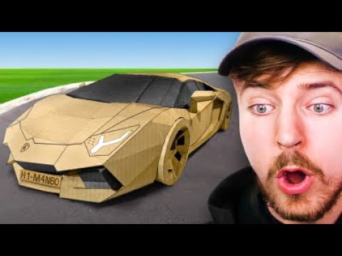 Видео: Lamborghini из Картона!