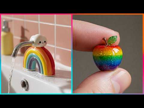 Видео: Поделки с РАДУГОЙ и арт-хаки, которые действительно работают!