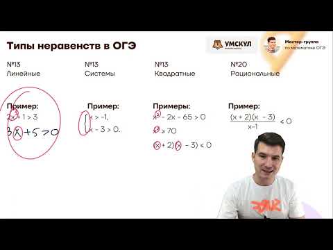 Видео: Неравенства №13. Линейные неравенства(ОГЭ)