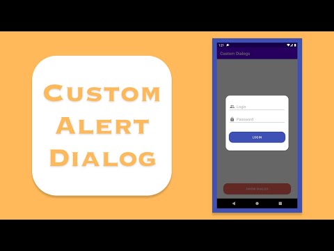 Видео: ☺️ Красивый диалог - Custom Alert Dialog | Java/Android Studio 👀