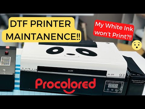 Видео: ОБСЛУЖИВАНИЕ DTF-ПРИНТЕРА | БЕЛЫЕ ЧЕРНИЛА НЕ ПЕЧАТАЮТ? | ЦВЕТНОЙ DTF-ПРИНТЕР
