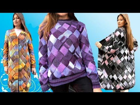 Видео: Шикарная техника вязания спицами Энтерлак.