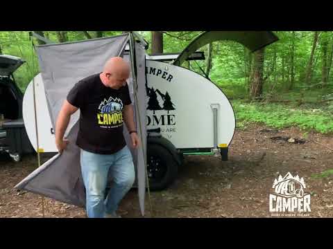 Видео: Душова кабіна до кемпера. Душ кемпер кабина.