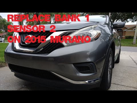 Видео: Заменить датчик O2, блок 1, датчик 2 на Murano 2015 года выпуска 3,5 л.