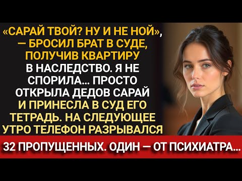 Видео: Брат ЗАБРАЛ квартиру, а мне оставил САРАЙ… Но утром после суда он начал звонить БЕЗ ОСТАНОВКИ