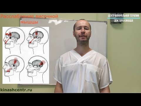 Видео: Расслабление височной мышцы. Головная боль, боль в зубах