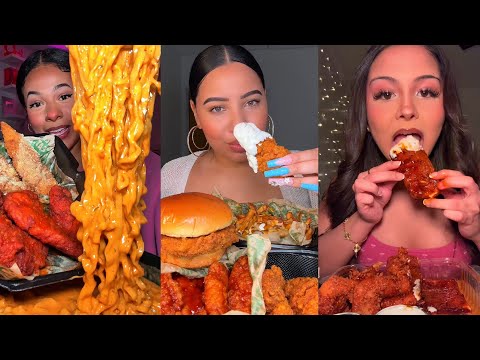 Видео: Подборка мукбангов TIKTOK | Wingstop, Buldak, Chili's, In-N-Out, Chick-Fil-A и другие!