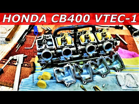 Видео: HONDA CB400 VTEC1. Снятие и чистка карбов