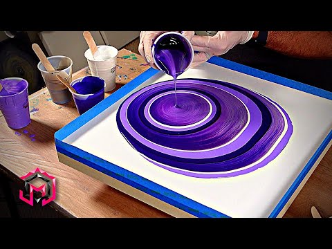 Видео: ЛУЧШАЯ акриловая заливка геодезической краски, которую я когда-либо делал - акриловая заливка гео...