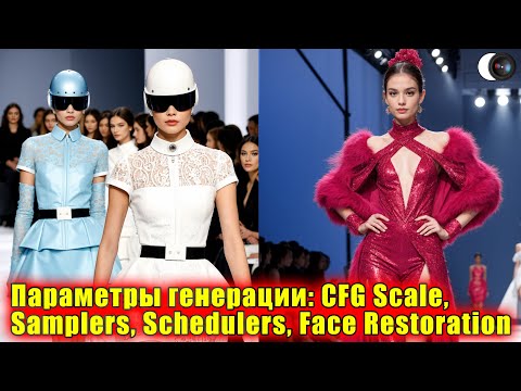 Видео: Параметры генерации: CFG Scale, Samplers, Schedulers, Face Restoration - Модуль 1. Занятие 4