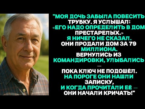 Видео: Моя дочь забыла повесить трубку. Я услышал: ЕГО НАДО ОПРЕДЕЛИТЬ В ДОМ ПРЕСТАРЕЛЫХ.Я ничего не сказал