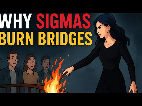 Видео: Как женщина-сигма сжигает мосты (и ей всё равно)