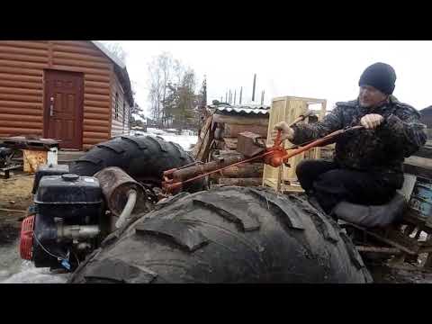 Видео: Установка ободрышей на мотоблок и первые испытания! Tractor and first tests
