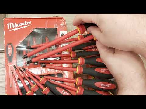 Видео: Обзор набора отверток VDE Milwaukee Slim