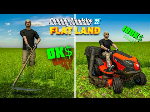 Видео: Выживаю на плоской карте Farming Simulator 22