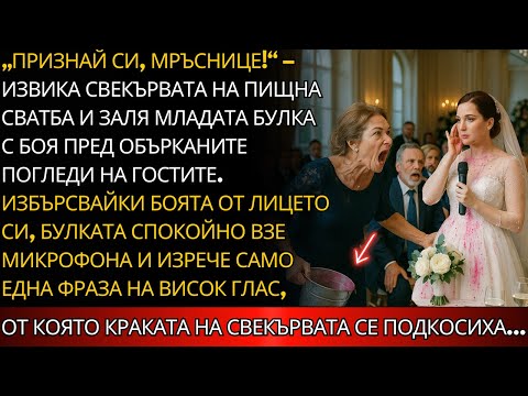 Видео: „Признай си, мръснице!“ – извика свекървата на луксозна сватба и заля младата булка с боя...