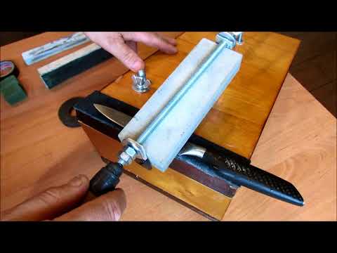 Видео: Принцип работы и размеры самодельной точилки для ножей.