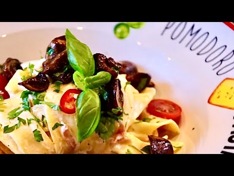 Видео: ПACTA ПАПАРДЕЛЛЕ С ШАМПИНЬОНАМИ  И С ВЕТЧИНОЙ!!! ЛУЧШАЯ ПАСТА НА ПРОСТОРАХ ЮТЮБА:-)))Паста от Элины