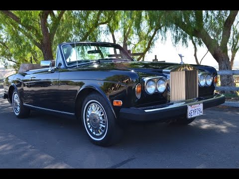 Видео: ПРОДАНО: Rolls Royce Corniche Convertible 1983 года, пробег 75 тыс. миль.