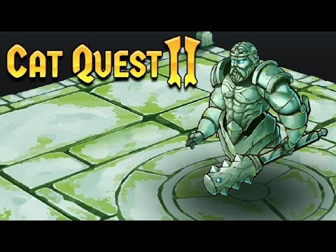 Видео: Кэт квест 2 прохождение! Первый Босс Голем! и император Лев! Cat Quest 2 #2