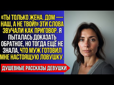 Видео: ТЫ ТОЛЬКО ЖЕНА, ДОМ — СЕМЕЙНЫЙ, А НЕ ТВОЙ!» — СКАЗАЛА ОНА, ГЛЯДЯ ПРЯМО В ГЛАЗА…