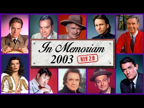 Видео: Памяти 2003: Знаменитые лица, которых мы потеряли в 2003 году