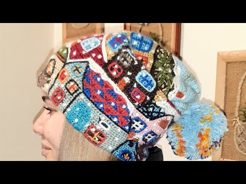 Видео: Вязание крючком. Техника интарсия. Наши шапочки, или как это сделать?!