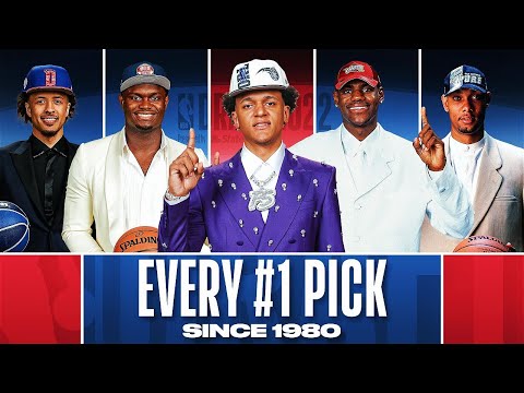 Видео: Каждый выбор под первым номером с 1980 года | #NBADraft