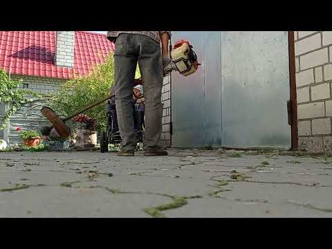 Видео: Заводимо трімер, косимо бур'яни_для Ростика