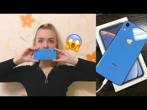 Видео: Голубой Iphone XR - распаковка, настройка // ASMR Unpacking / Почему звонок затихает?🤔