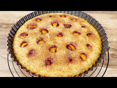 Видео: Сливовый пирог на овсяном тесте. Просто, вкусно и полезно.