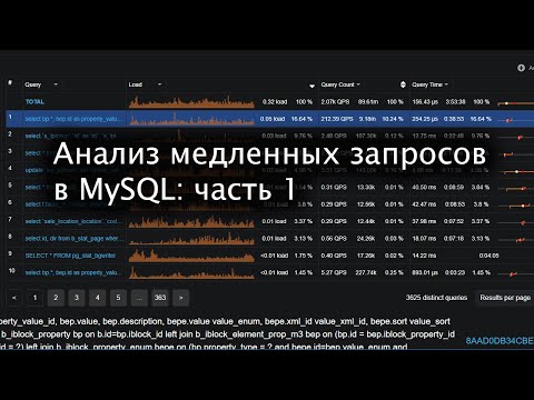 Видео: Анализ медленных запросов в MySQL: часть 1