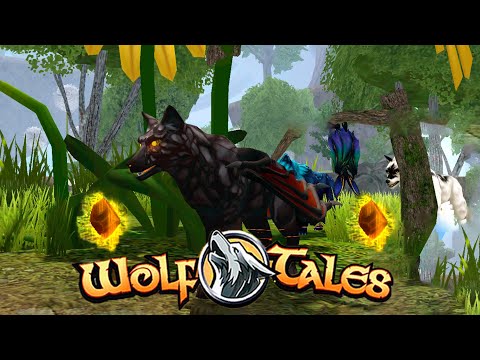 Видео: Собираем осколки летающим волком на небесных островах 🌺 Wolf Tales