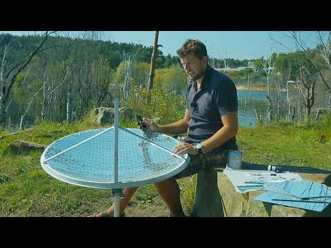Видео: Самодельный солнечный концентратор из спутниковой тарелки