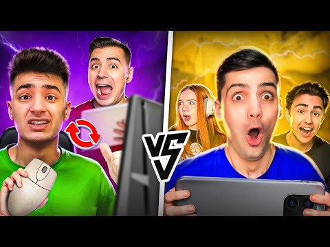 Видео: Я и АРТКУЛ ПОМЕНЯЛИСЬ ДЕВАЙСАМИ🤯 ДУЭЛЬ ПРОТИВ 3 ЮТУБЕРОВ