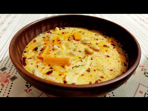 Видео: 🥣Підбиваний Суп з Молодої Квасолі Замороженої з Галушками. Боб Левеш. Закарпатський Діалект.🥣