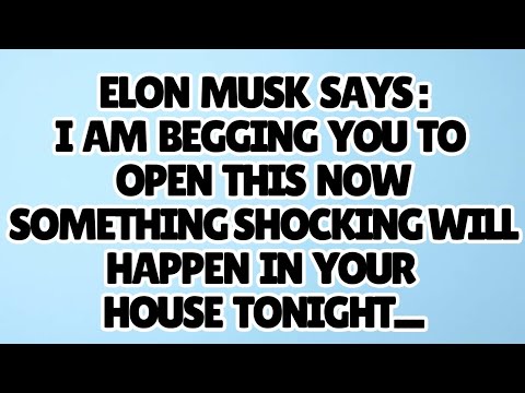 Видео: 🧿Илон Маск говорит: «Я умоляю вас открыть это прямо сейчас. В вашей жизни произойдет что-то шокир...