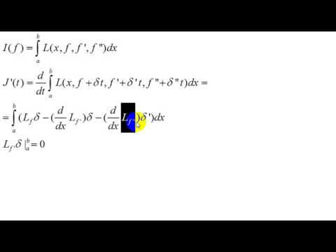 Видео: Основы вариационного исчисления | уравнение Эйлера Лагранжа | 2