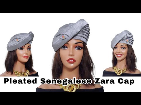 Видео: Как сделать модную плиссированную сенегальскую шапку Zara #тюрбан