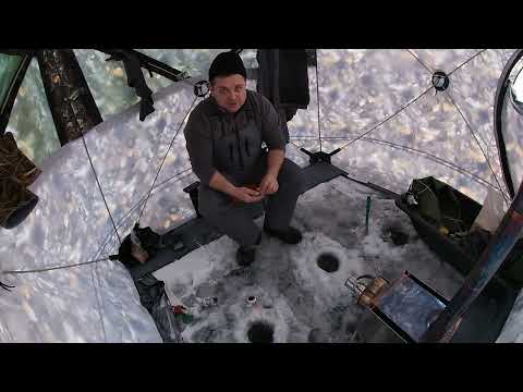 Видео: На рыбалку в -30. В новой палатке с печкой.