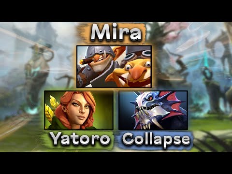 Видео: Мира на Течисе в команде с Яторо и Коллапсом - Mira Techies 7.35 DOTA 2