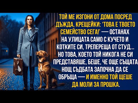 Видео: Той ме изгони с кучето и котките… но дори не подозираше какво ще се случи.