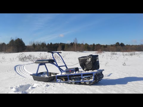 Видео: Альбатрос L8 - один из лучших мобильных мотобуксировщиков!