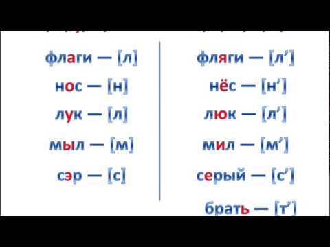 Видео: Мягкие согласные звуки. Твердые согласные звуки.