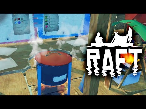 Видео: Raft / ВАРЮ ПОХЛЁБКУ из ОБЪЕДКОВ! Игра про выживание на Плоту