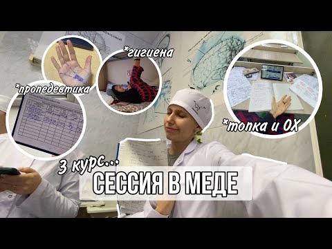 Видео: Влог: сессия в медицинском на 3 курсе // подготовка, экзамены, усталость // как мы выжили...