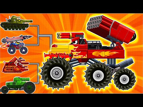 Видео: КТО ?! способен остановить ЭТОГО МОНСТРА "MONSTER TRUCKS" ! Мультики про танки